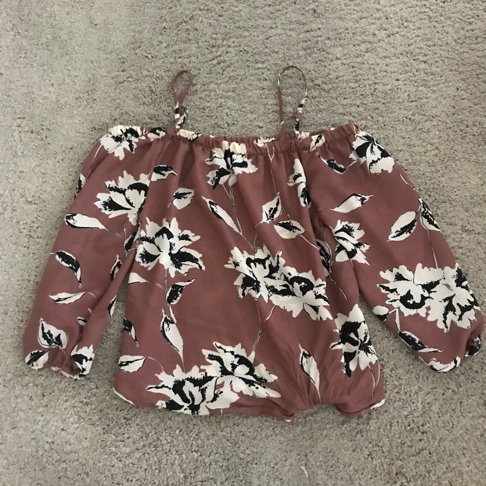 Floral Off The Shoulder Top